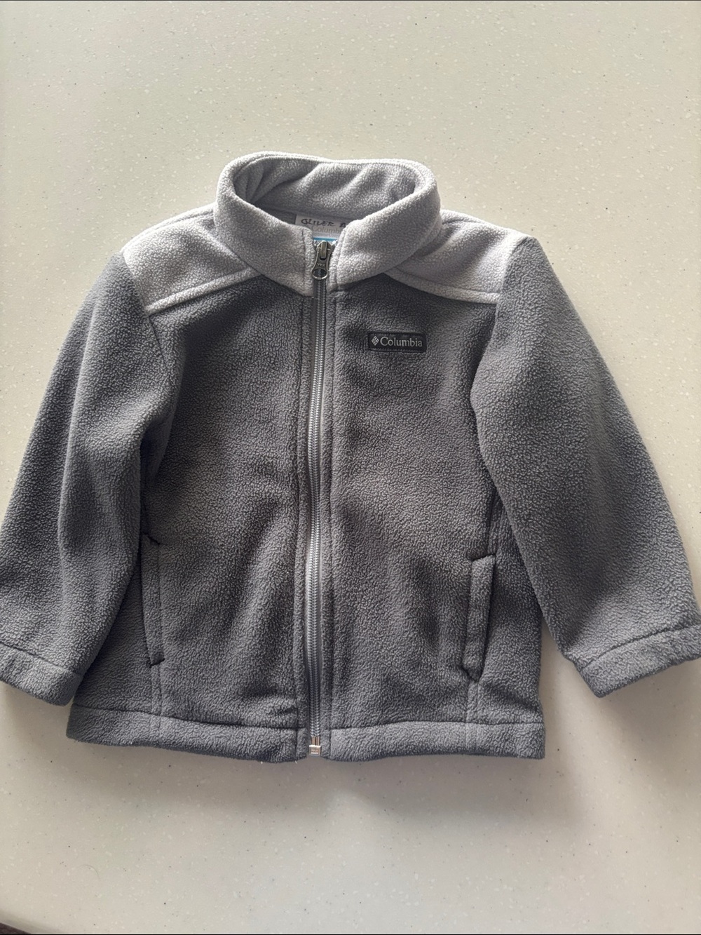 Columbia Kids Gray Full-Zip Fleece Jacket